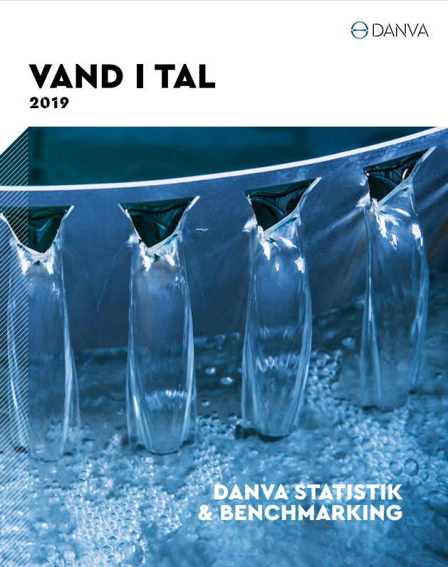 Forside af brochuren: Vand i tal 2019.