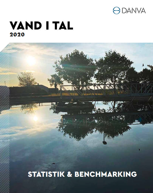 Forside af brochuren: Vand i tal 2024.