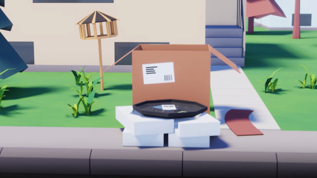 Tegning af pap og flamingo.