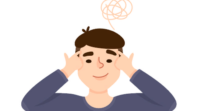 Illustration af lidt forvirret person. Foto: Colourbox.
