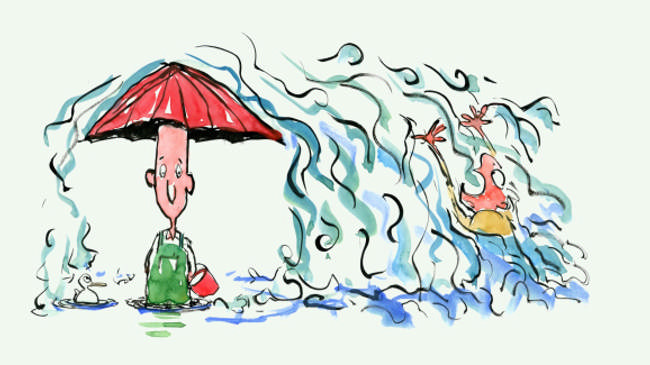 Forsideillustration til brochure.