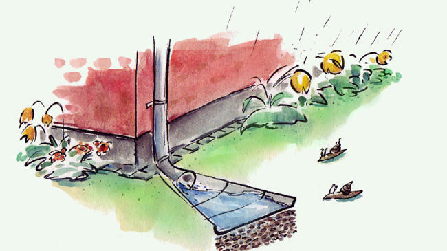 Forsideillustration til brochure.