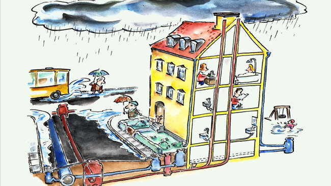 Forsideillustration til brochure.