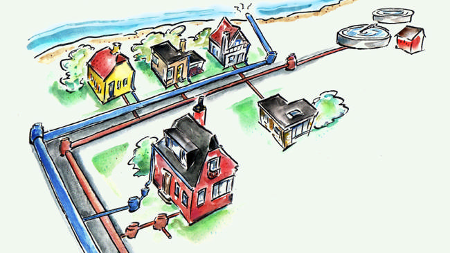 Forsideillustration til brochure.